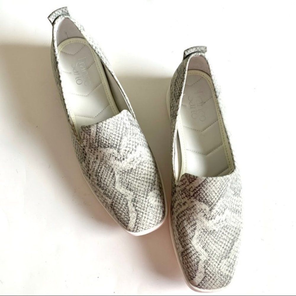 New Franco Sarto Boston Snake Print Square Toe